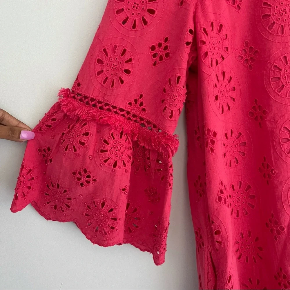 Anthropologie Eyelet Lace Tunic Dress